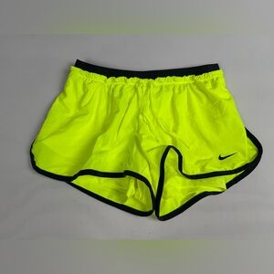 NWT Nike Dri-FIT Tempo Running Shorts Lined Neon Yellow Women’s S Retail $40